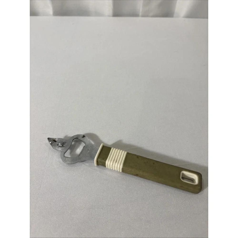 Vintage Kitchen Avacodo Green‎ Bottle Jar Opener Church Key Utensil Lid Lift
